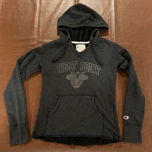 Champion West Point Women’s Distressed Hoodie Sweatshirt - Size Small